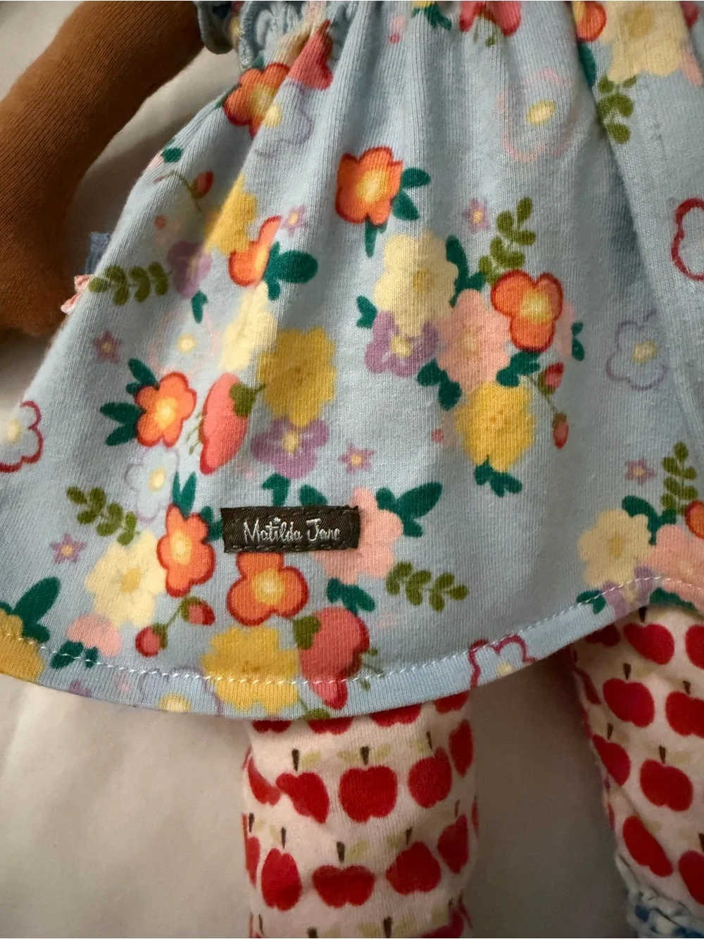 Matilda Jane Plush Floral Dress Rag Doll - Yellow Shoes, Multicolor Outfit